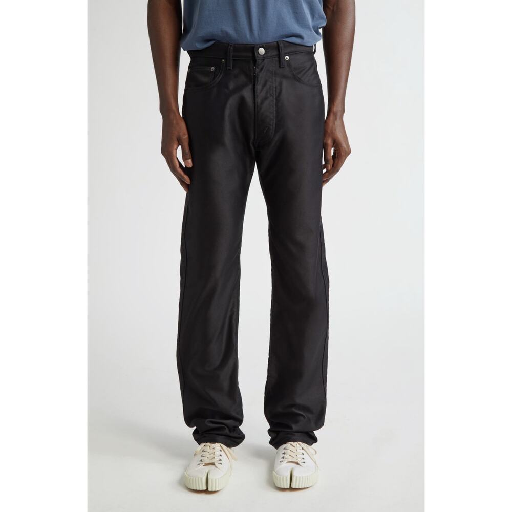 NWT Maison Margiela Black Five-Pocket Cotton Sateen Pants | Sz 33